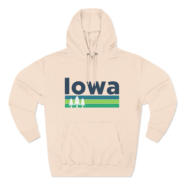 Premium Iowa Hoodie - Retro Unisex Sweatshirt