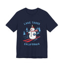 Lake Tahoe, California T Shirt - Ski Snowman Graphic Tee-4