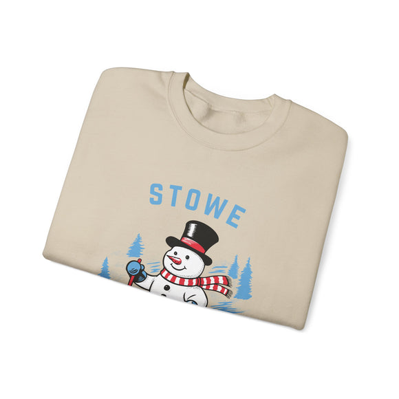 Stowe, Vermont Sweatshirt - Ski Snowman Graphic Crewneck