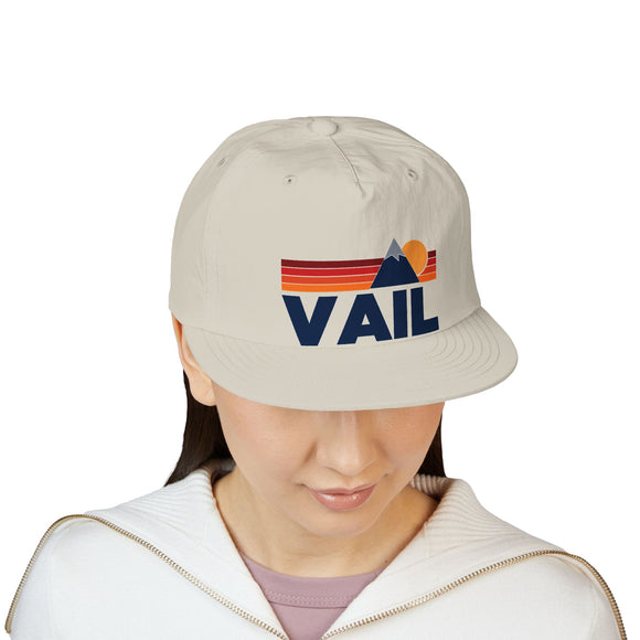 Vail, Colorado Mountain Surf Cap | Retro Light Weight Cap