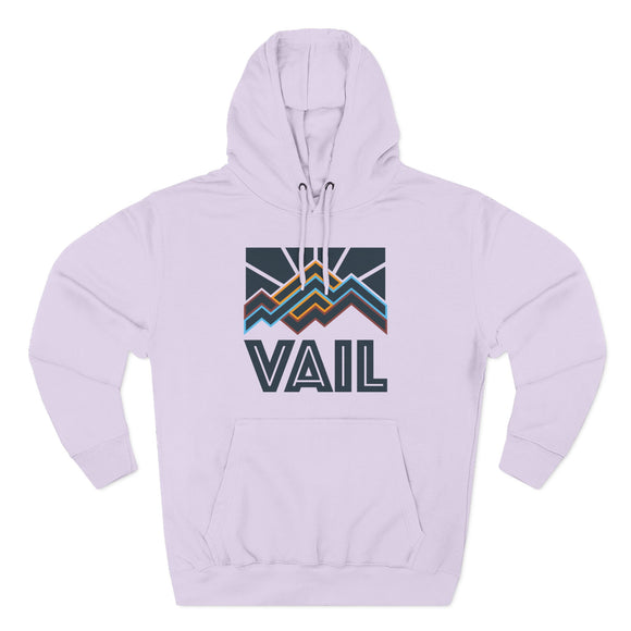 Vail, Colorado Hoodie - Retro Mountain Unisex Sweatshirt