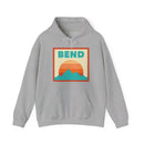 Bend, Oregon Mountain Sun Hoodie - Unisex Bend, Oregon Hooded Sweatshirt, Bend, Oregon Travel Sweatshirt, Bend, Oregon Sunset-1