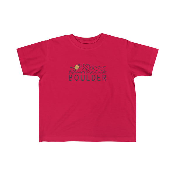 Boulder, Colorado Toddler T-Shirt - Toddler Boulder Shirt