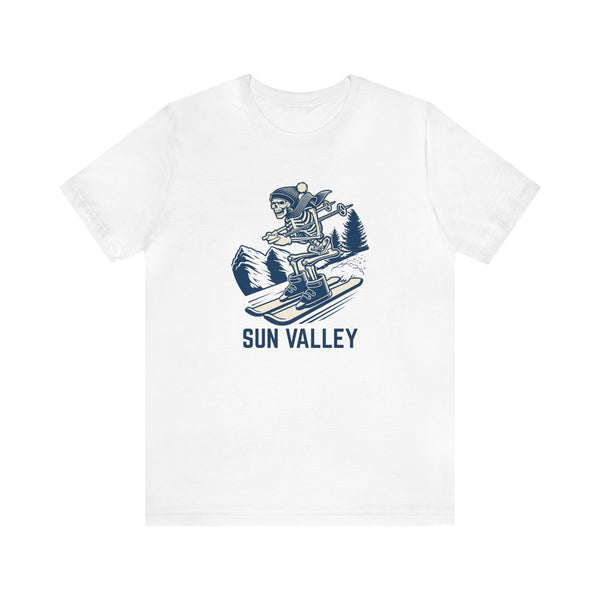 Sun Valley, Idaho T-Shirt - Skeleton Skier Unisex Sun Valley Shirt