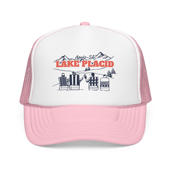 Lake Placid, New York Après-ski Trucker Hat — Foam Mesh Cap