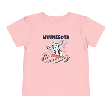 Buy pink Minnesota Yeti Snowboard Toddler Tee