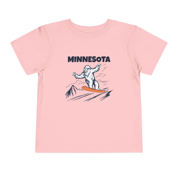 Minnesota Yeti Snowboard Toddler Tee