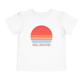 Delaware Toddler T-Shirt - Retro 80s Unisex Toddler Delaware Shirt