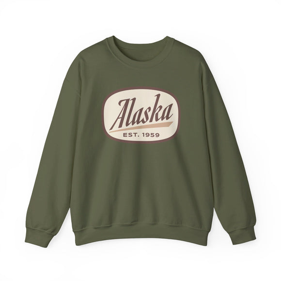 Alaska Sweatshirt - Unisex Retro Alaska Crewneck Sweatshirt