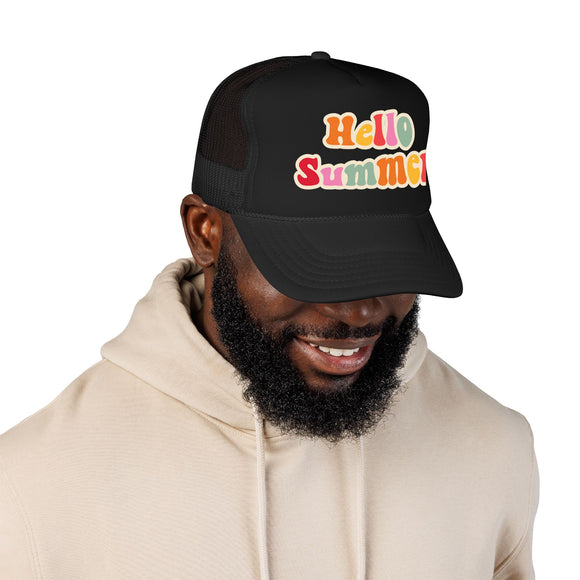 Hello Summer Trucker Hat Boho