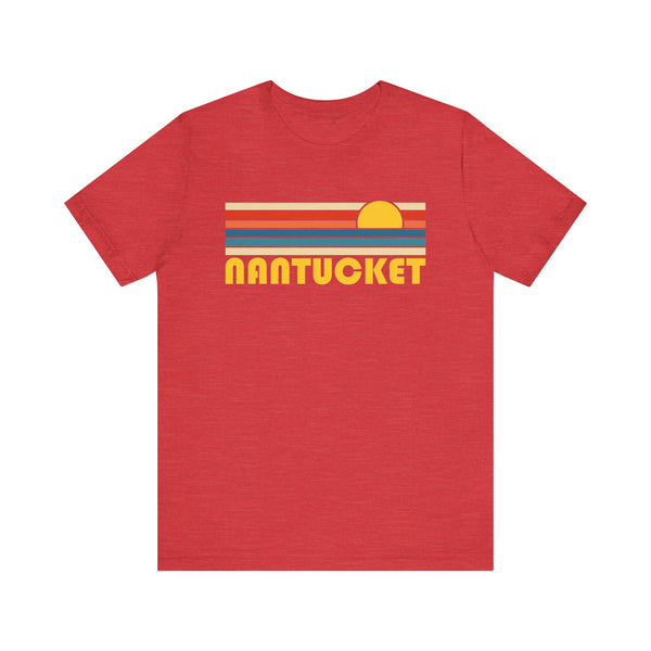 Nantucket Retro Sunset Unisex Tee - Perfect Summer Vibe