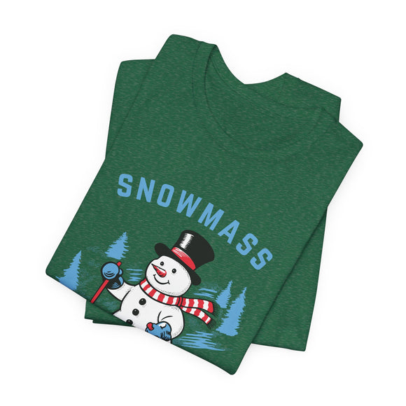 Snowmass, Colorado T Shirt - Ski Snowman Graphic Tee
