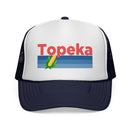 Topeka, Kansas Retro Corn and Farm Trucker Hat-5
