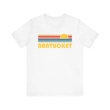 Nantucket Retro Sunset Unisex Tee - Perfect Summer Vibe T-Shirt