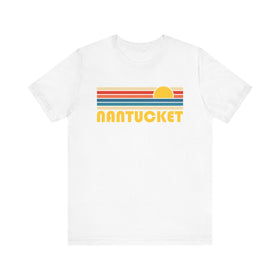 Nantucket Retro Sunset Unisex Tee - Perfect Summer Vibe