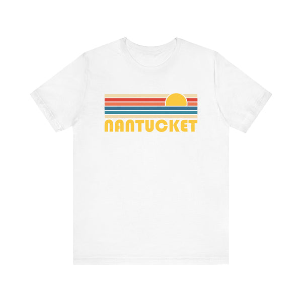 Nantucket Retro Sunset Unisex Tee - Perfect Summer Vibe