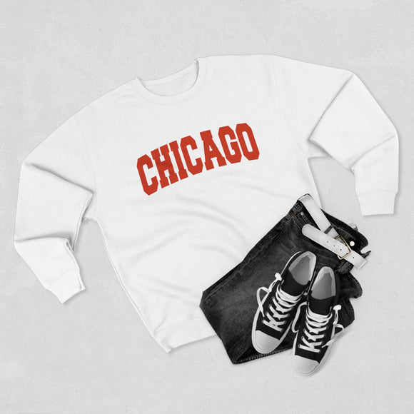 Chicago Retro Orange Crewneck Sweatshirt