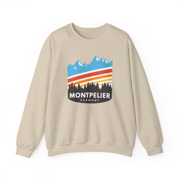 Buy sand Montpelier, Vermont Sweatshirt - Unisex Retro Crewneck Montpelier Sweatshirt
