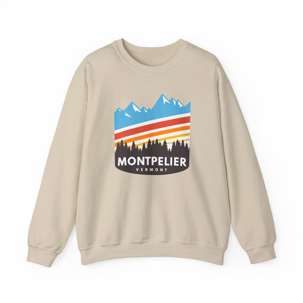Montpelier, Vermont Sweatshirt - Unisex Retro Crewneck Montpelier Sweatshirt