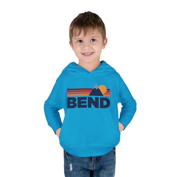 Bend, Oregon Toddler Hoodie - Unisex Mountain Bend Pullover Sweatshirt, Kids Hooded Jumper, Oregon Souvenir