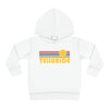 Telluride, Colorado Toddler Hoodie - Retro Sunrise Unisex Telluride Toddler Sweatshirt