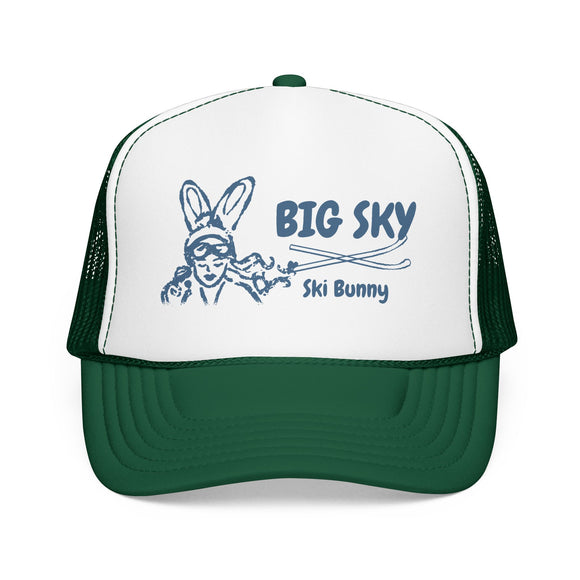 Big Sky, Montana Ski Bunny Trucker Hat