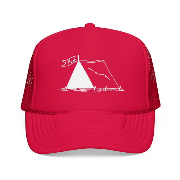 Kids Moab, Utah Trucker Hat Foam Mountain - Youth Snapback on white background