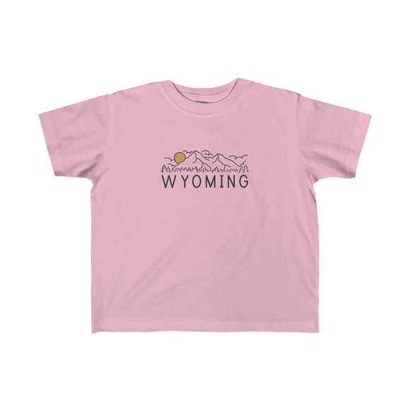 Wyoming Toddler T-Shirt - Unisex Toddler Wyoming Shirt