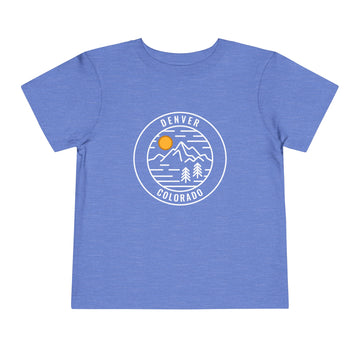 Denver, Colorado Toddler T-Shirt - Retro Mountain Toddler Denver Shirt
