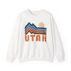 Utah Sweatshirt Retro Mountains, Utah Unisex Graphic Crewneck