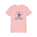 Lake Tahoe, California Youth Vintage Snow Ski Graphic Tee - Kids Lake Tahoe T Shirt-15