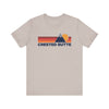 Retro Crested Butte, Colorado T-shirt, Mountain Tee, Vintage Crested Butte Unisex Jersey Shirt, Outdoor Hiking Apparel