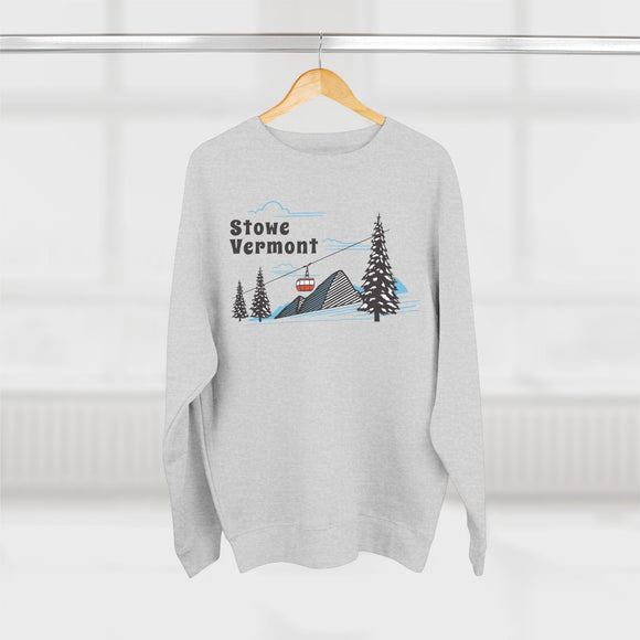 Premium Stowe, Vermont Sweatshirt Unisex Crewneck, Premium Sweatshirt, Crewneck Jumper, Ski Resort Apparel