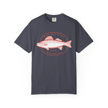 Buy navy Hot Springs, Arkansas Tee, Comfort Colors 100% Cotton Fishing T shirt