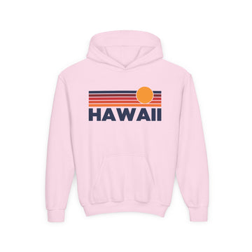 Buy light-pink Hawaii Youth Hoodie - Kids Hawaii Hooded Sweatshirt