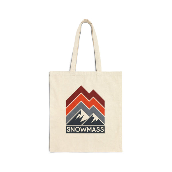 Snowmass, Colorado Cotton Canvas Snowmass Tote Bag
