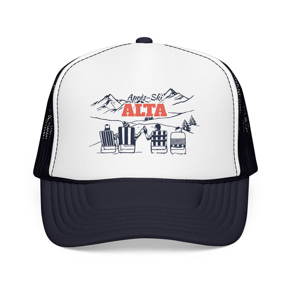 Alta, Utah Après-ski Trucker Hat — Foam Mesh Cap