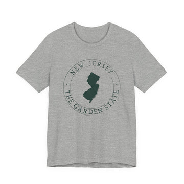 Buy athletic-heather New Jersey T-Shirt — State Graphic Tee
