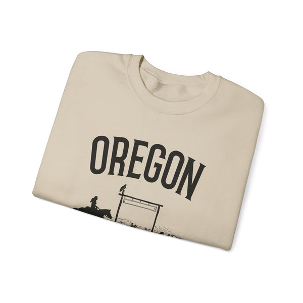 Oregon Sweatshirt - Oregon Cowgirl Graphic Crewneck