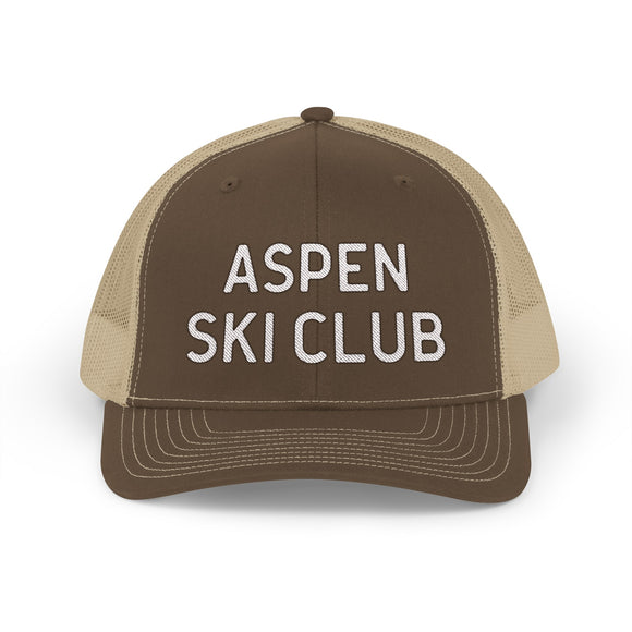 Aspen, Colorado Snapback Trucker Cap - Embroidered Aspen Hat