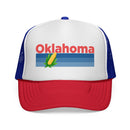 Oklahoma Retro Corn and Farm Trucker Hat-1