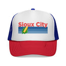 Sioux City, Iowa Retro Corn and Farm Trucker Hat-1