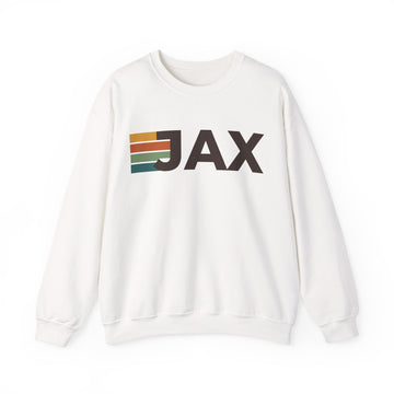 Jacksonville, Florida JAX Retro Stripe Sweatshirt