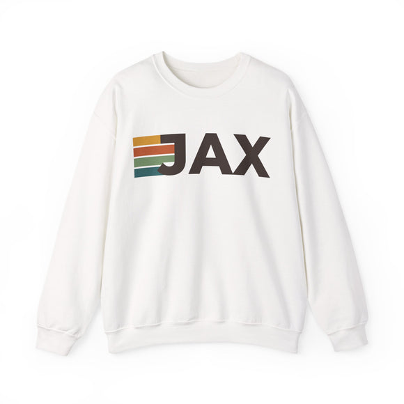 Jacksonville, Florida JAX Retro Stripe Sweatshirt