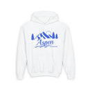Retro Aspen, Colorado Youth Hoodie - Mountain Aspen, Colorado Kids Sweatshirt, Cute Aspen, Colorado Children's Pullover-1