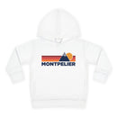 Montpelier, Vermont Toddler Hoodie - Unisex Mountain Montpelier Pullover Sweatshirt, Kids Hooded Jumper, Vermont Souvenir-1