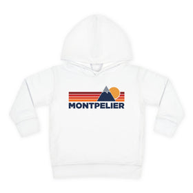 Montpelier, Vermont Toddler Hoodie - Unisex Mountain Montpelier Pullover Sweatshirt, Kids Hooded Jumper, Vermont Souvenir