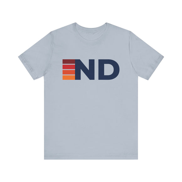 North Dakota Retro Stripes T-Shirt | North Dakota State Tee