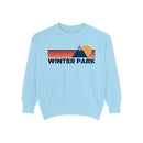 Winter Park, Colorado Mountain Stripes Sweatshirt | Comfort Colors - 100% Cotton-1