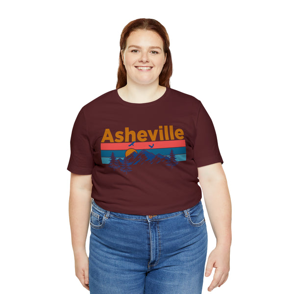 Asheville, North Carolina Shirt - Mountain Sunset Unisex Asheville T-Shirt